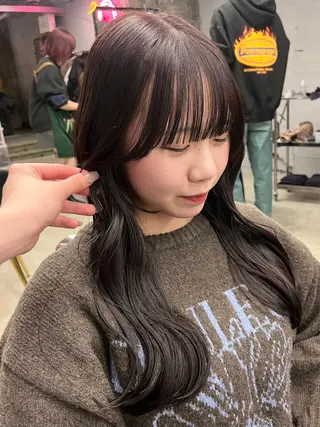 ロング col sapporo所属・あざと可愛い💓 盛れる顔まわり/uiのヘアスタイル