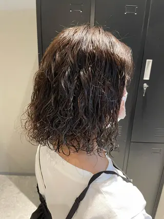 ミディアム パーマ 《Rounds》 rihoのヘアスタイル