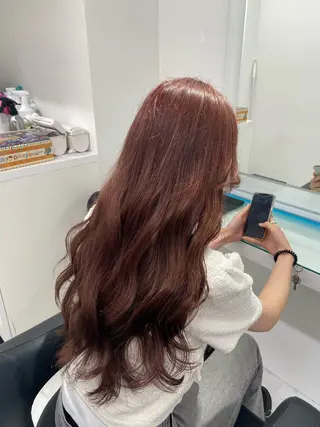 カラー 🎀ツヤ髪✖︎ 暖色🎀RYUKAのヘアスタイル