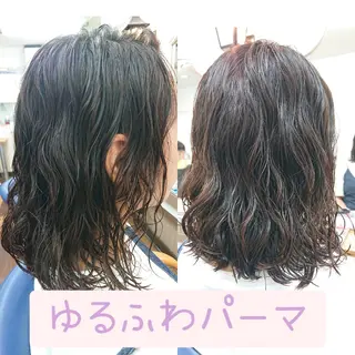 セミロング パーマ IDo21いど美容室 森長店長のヘアスタイル