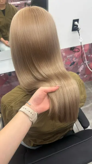 ロング 名古屋栄/PELE/ ブリーチ/asahiのヘアスタイル