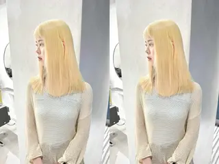 ロング カラー ホワイトカラー/梅田 ハイトーン/しんのヘアスタイル