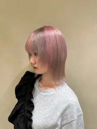 ショート カラー SALOWIN  梅田茶屋町店所属・梅田/ベージュカラー /ブリーチカラーのヘアスタイル