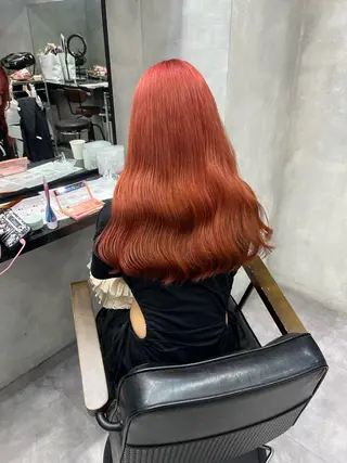 セミロング 濱川響太レディース カットモデルのヘアスタイル