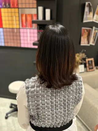 ミディアム 菅原 佑月のヘアスタイル