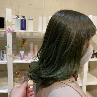 ミディアム カラー 谷九/天王寺/上本町 /似合わせ/北川響のヘアスタイル