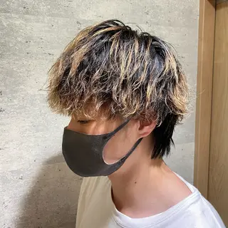 パーマ メンズ ミモリ ユウタのヘアスタイル