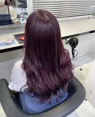 カラー 韓国風レイヤー透明感 艶髪カラー/岡田悠希のヘアスタイル