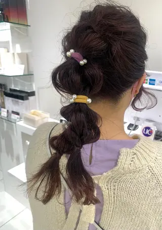 ヘアアレンジ にった みずきのヘアスタイル