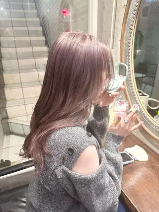 ロング カラー 平成ギャル×韓国 mix💖MIKUのヘアスタイル