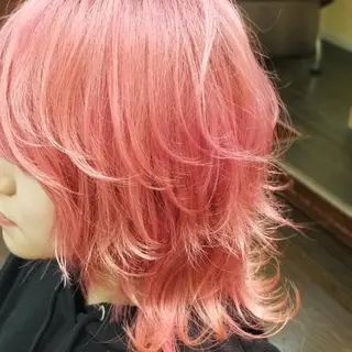 ミディアム カラー 植田 /エクステ /ブリーチ/髪質改善のヘアスタイル