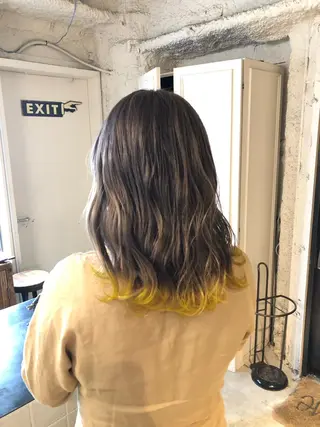 ロング カラー ヘアアレンジ 🤎艶髪×透明感🤎 【𝙔𝙐𝙕𝙐】のヘアスタイル