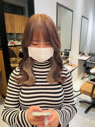 ロング カラー yuuri🎀/大宮 /韓国ヘア/レイヤーのヘアスタイル