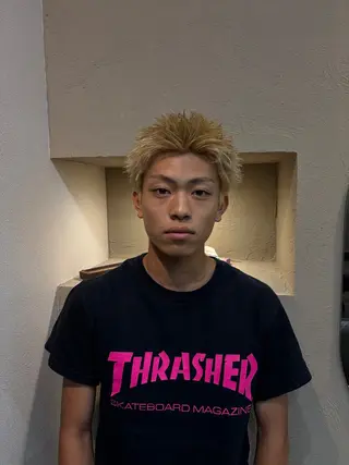 ショート カラー メンズ STAND博多所属・⛽️STAND 博多⛽️のヘアスタイル