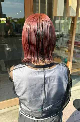 カラー まえだ にちかのヘアスタイル