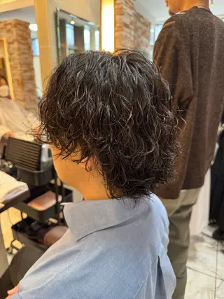 パーマ メンズ ⭐️透明感カラー/ パーマ⭐️宮野翔のヘアスタイル