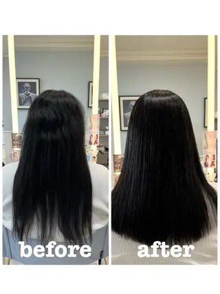 セミロング 縮毛矯正/ 似合わせ/古津遼平のヘアスタイル