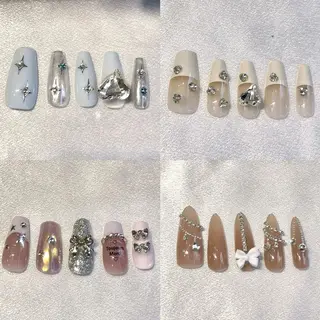 ネイル RAFFINE 月🦋🩵のネイルデザイン