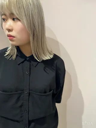 ミディアム カラー miri髪質改善 久留米/韓国のヘアスタイル