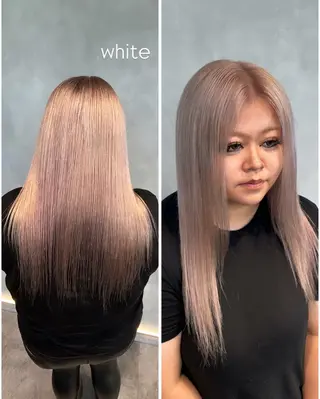 ロング カラー 茅ヶ崎/ハイトーン/ Ramuのヘアスタイル