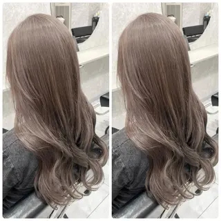 ロング 🦋ハイトーン🦋 石山 希理🦋のヘアスタイル