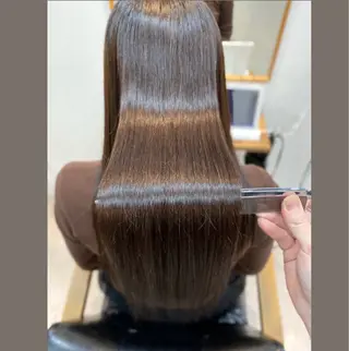 ロング Agu hair melt 明大前店所属・たかはし /縮毛矯正のヘアスタイル