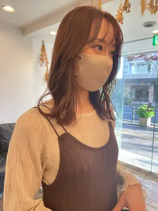 セミロング カラー m ā l o.🌷 サカモトマイコのヘアスタイル