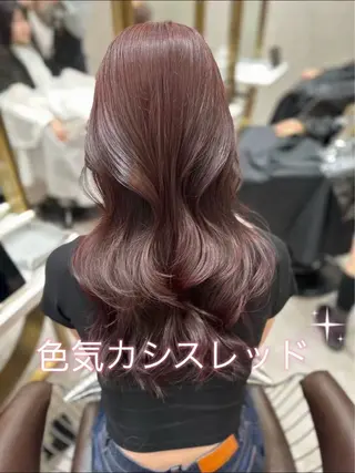 ロング カラー イウラ ショウヤのヘアスタイル
