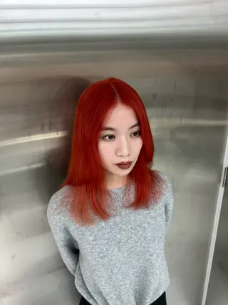 ロング カラー りょうへい/ 全頭ブリーチ/渋谷のヘアスタイル