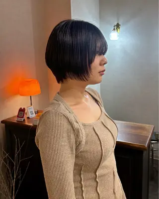 ショート カラー 林　蓮／レイヤー /透明感カラーのヘアスタイル