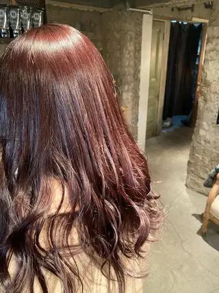 セミロング カラー お任せヘア☘️☘️ 及川渚のヘアスタイル