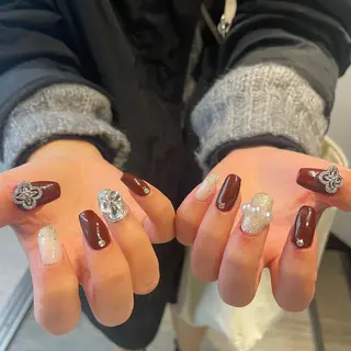 ネイル 🫧飛山琉桜/二条 ネイルアート/束感のマツエク・マツパデザイン