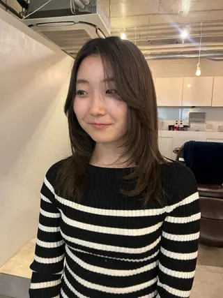 ミディアム 横浜美容室LINE /古賀紅音🍃のヘアスタイル