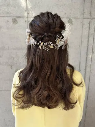 ロング ヘアアレンジ 女性に人気♪ はやしほのかのヘアスタイル