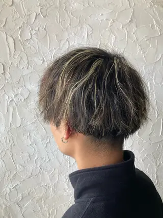 ショート パーマ メンズ シャンリッチゆうき所属・yohe nishikuboのヘアスタイル