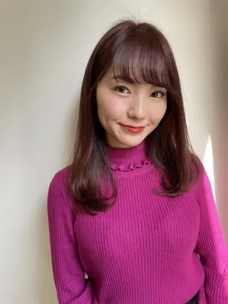 セミロング ioe 梅田のヘアスタイル