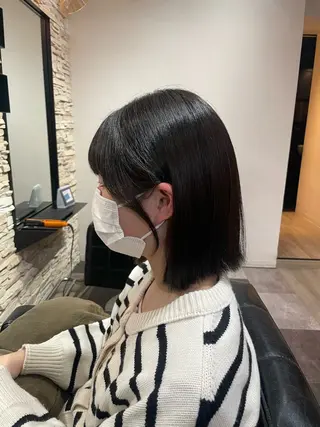 ミディアム かりん髪質改善 /メンズカットのヘアスタイル