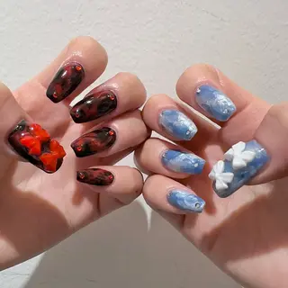 ネイル シモダ カスミ 🦀 @ksm_smdのネイルデザイン