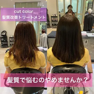 ミディアム ému エミュ　hair &spa所属・近藤 みゅうまのヘアスタイル