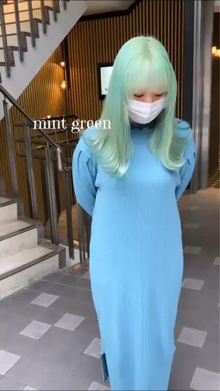 ミディアム カラー Selenehair 三条本店のヘアスタイル