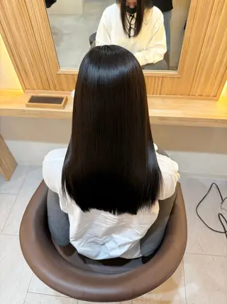 ロング attrait南堀江所属・KAISEI髪質改善 /縮毛矯正のヘアスタイル