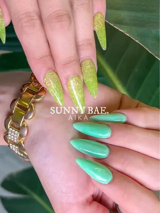 ロング ネイル SUNNY BAE.所属・Made By AIKAのネイルデザイン