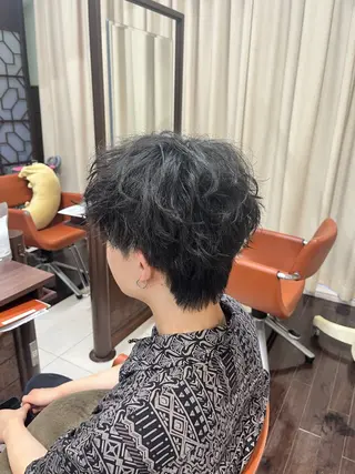 ショート パーマ メンズ AROH men's cut&men's perm 船橋店所属・🧊メンズ特化🧊 高木航希のヘアスタイル