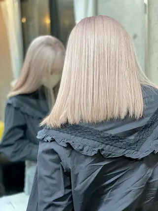 セミロング カラー Be:arc【ビアーク】所属・⭕️ダメージレス特化 髪質改善🥇丸山憲人のヘアスタイル