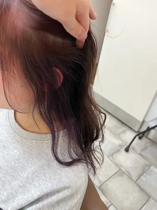 セミロング カラー/アイリスト 麻優のヘアスタイル