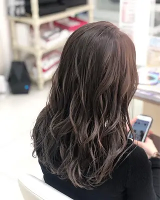 セミロング カラー 💙髪質改善 💙和田💙のヘアスタイル