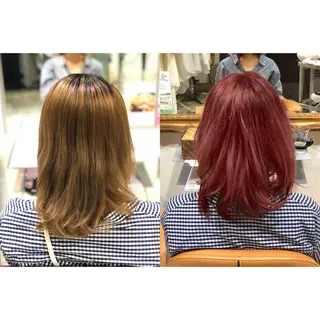 ミディアム カラー Of HAIR所属・✨デザインカラー✨ ハイトーン　森貴章のヘアスタイル