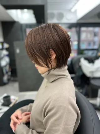 ショート カラー 似合わせスタイル 岡田勇哉のヘアスタイル