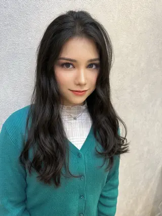 ロング カラー パーマ 平川 友理/韓国ヘア💘のヘアスタイル