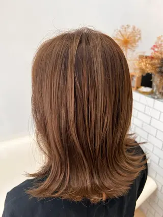 ミディアム カラー パーマ ヘアアレンジ メンズ キッズ ネイル マツエク・マツパ アイブロウ 堀井 凌平のヘアスタイル